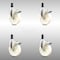 Service Caster 5 Inch 316SS Nylon Wheel Swivel 1 Inch Expanding Stem Caster Set Lock Brake SCC-SS316TTLEX20S514-NYS-1-4 - alternate 1